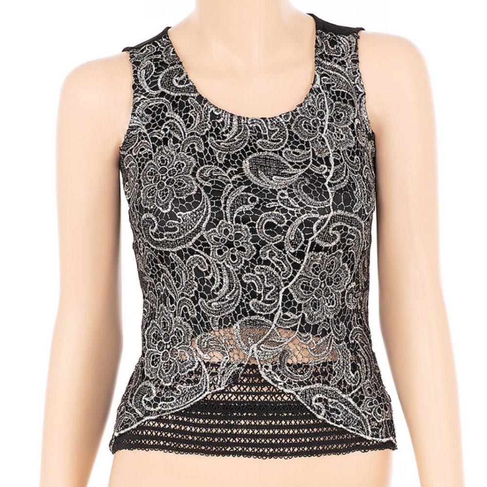 Scalloped Lace Top